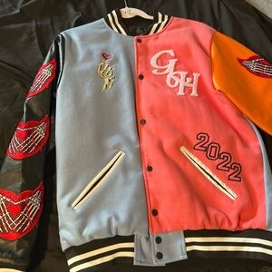 Multicolored Varsity Jacket for Fashion